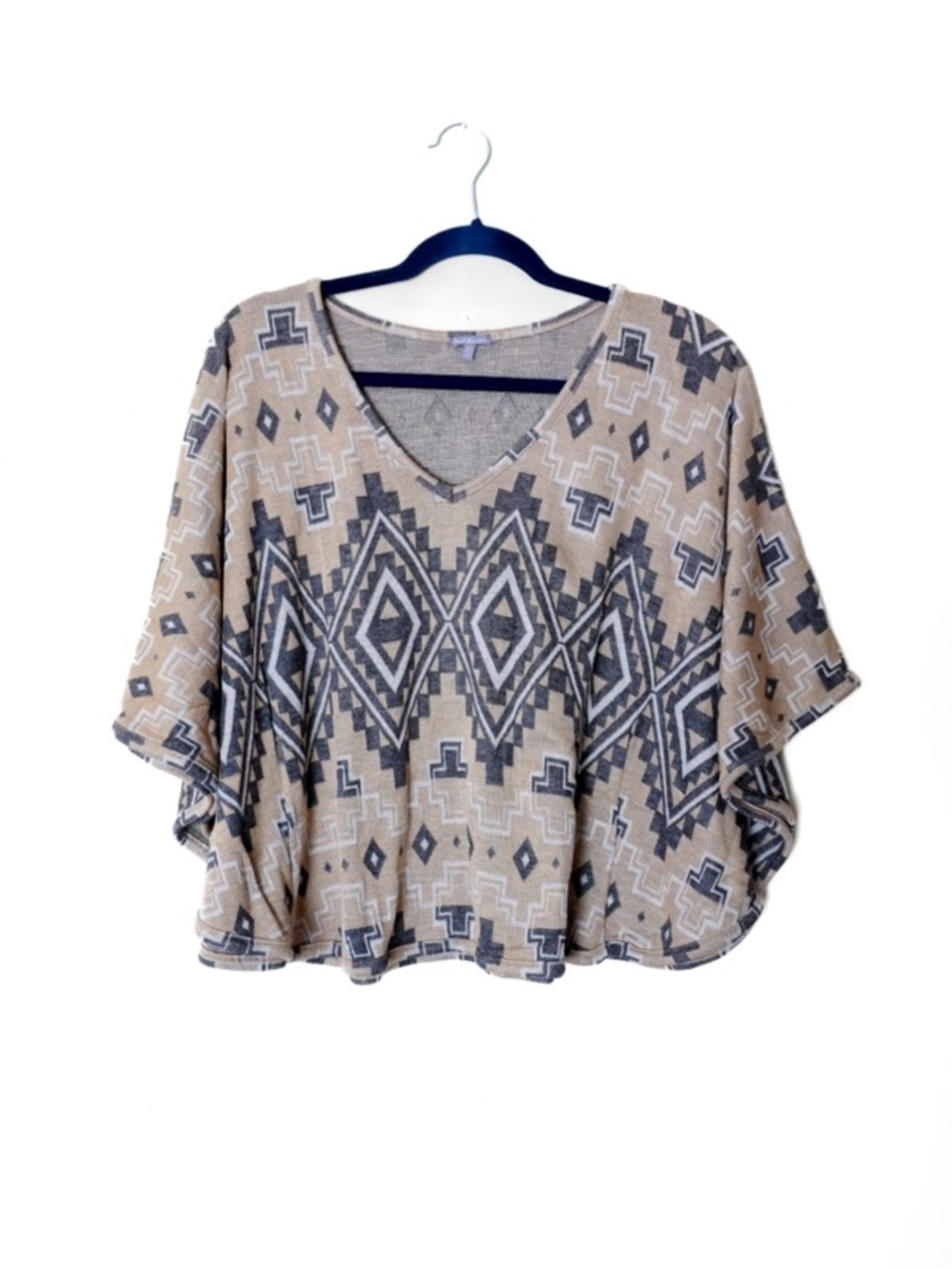 Charlotte Russe Aztec Tribal Batwing Top